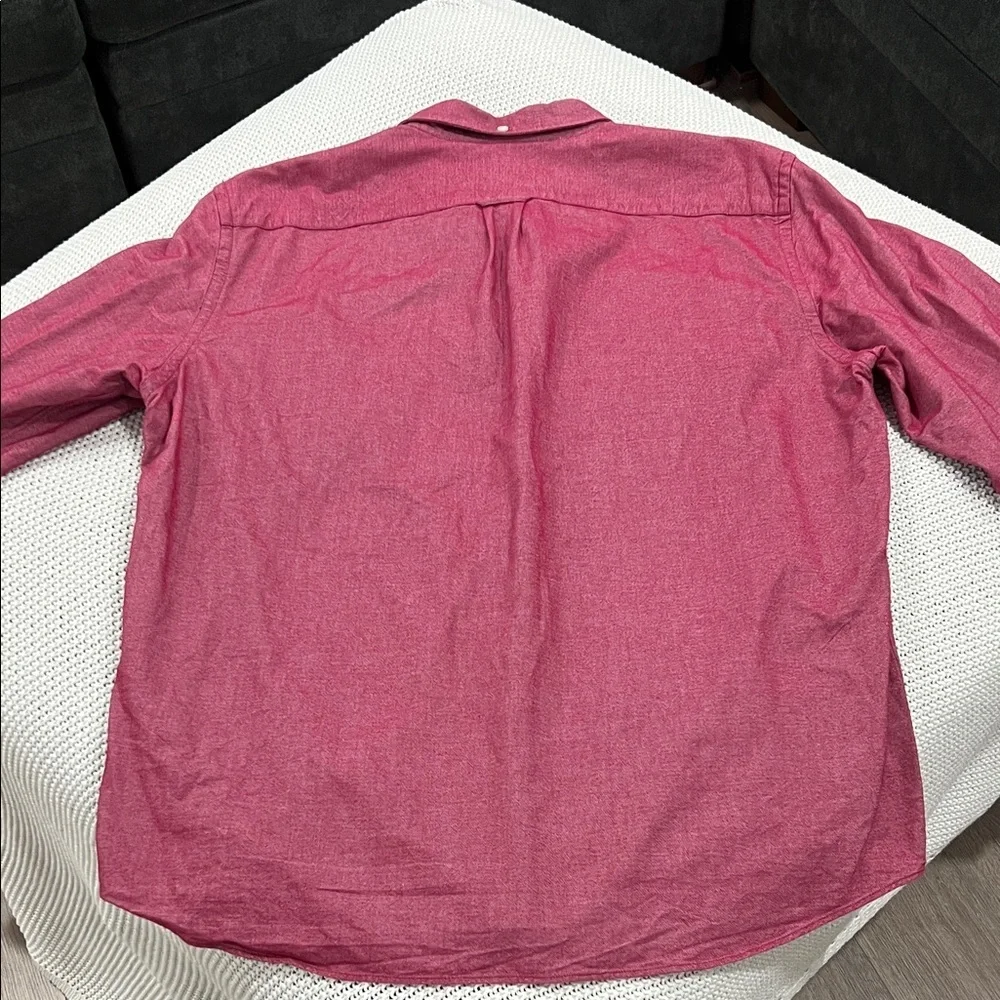 J. Crew Men's Red Casual Button-Down Shirt